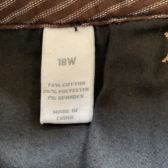 VTG Y2K Fashion Bug Denim Skirt Sz 18W Blue Pleated Knee Length Academia Preppy - Picture 6 of 8